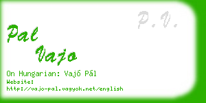 pal vajo business card